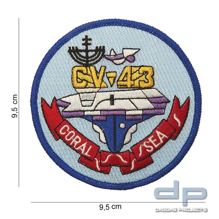Emblem Stoff CV-43 Coral Sea