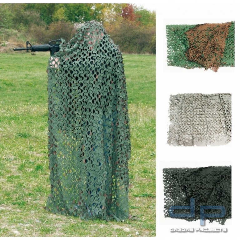 Tarnnetz - verschiedene Farben Größe: 2,4 x 3 m; 500 g