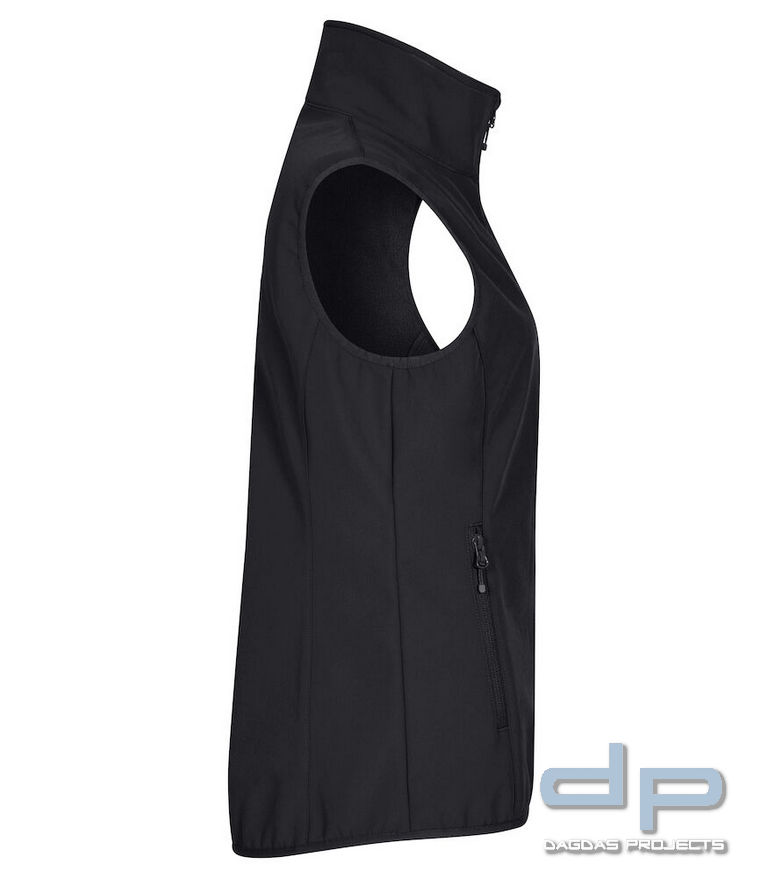 Behörden Classic Softshell Vest Lady in verschiedenen Farben mit Aufdruck nach Wunsch auf Brust und