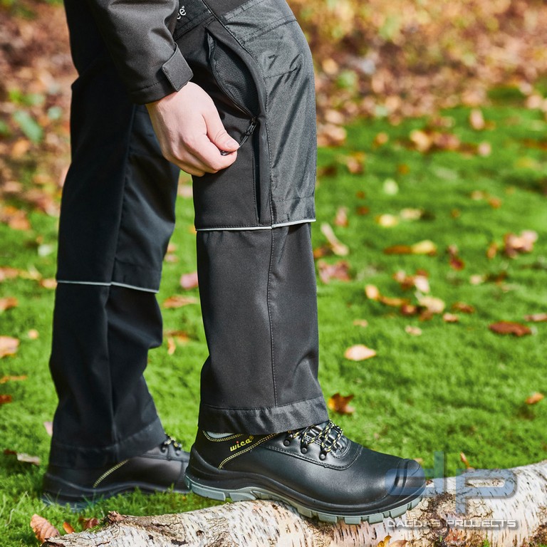 S3 Sicherheitshalbschuh in Schwarz und Gelb abgesetzt