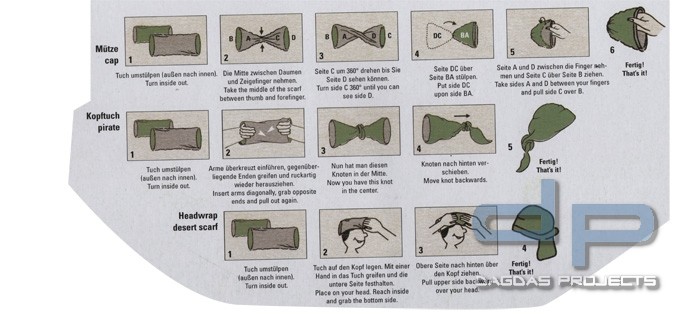 HAD Schlauchtuch Insect Protection in verschiedenen Farben