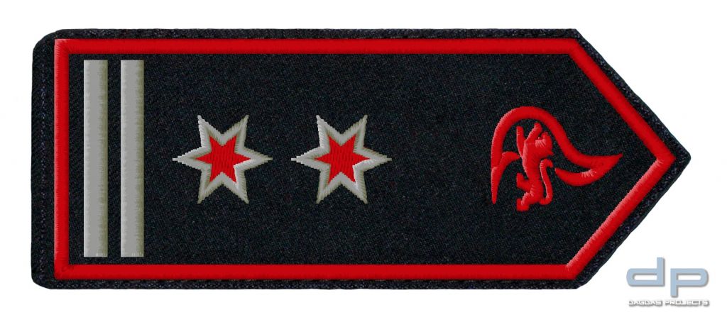 SCHULTERKLAPPENPAAR FEUERWEHR, BADEN-WÜRTTEMBERG OBERLÖSCHMEISTER / OBERLÖSCHMEISTERIN ALS FW-KDT