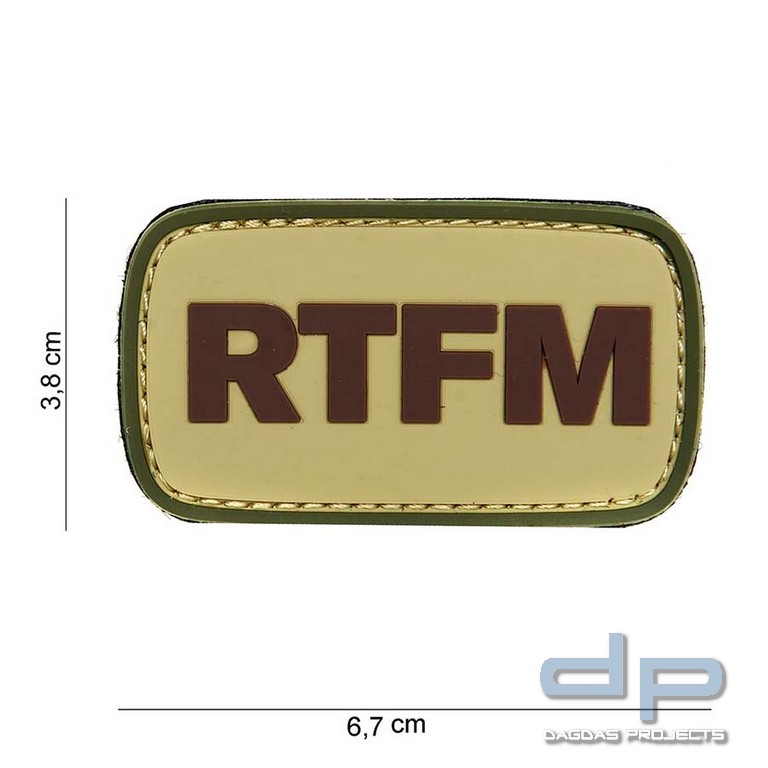 Emblem 3D PVC RTFM