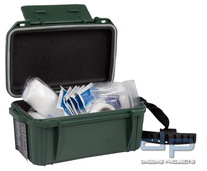 Camping First Aid Kit Box Waterproof Oliv
