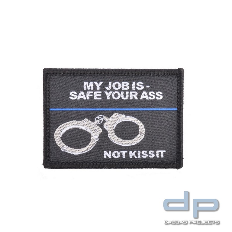 Klettabzeichen- MY JOB IS - textil (70 x 50 mm)
