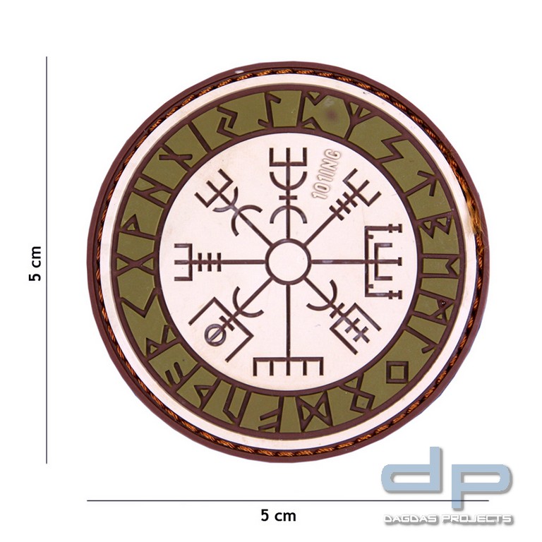 Emblem 3D PVC Protect Shield Coyote