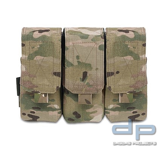 Warrior Triple M4 Mag Pouch Multicam