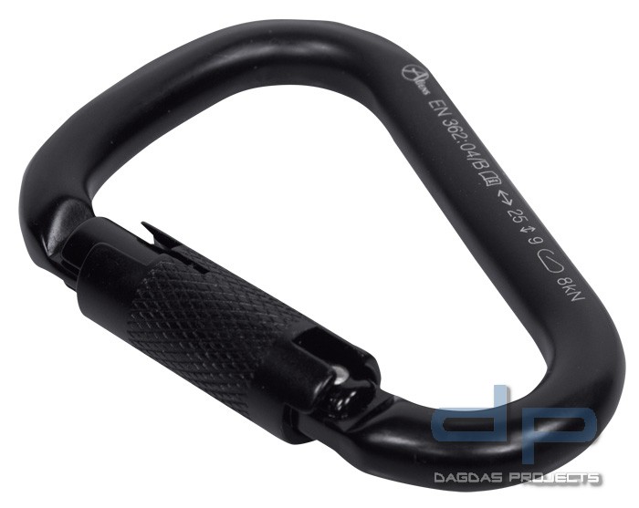 HMS Karabiner Aliens Twistlock Schwarz