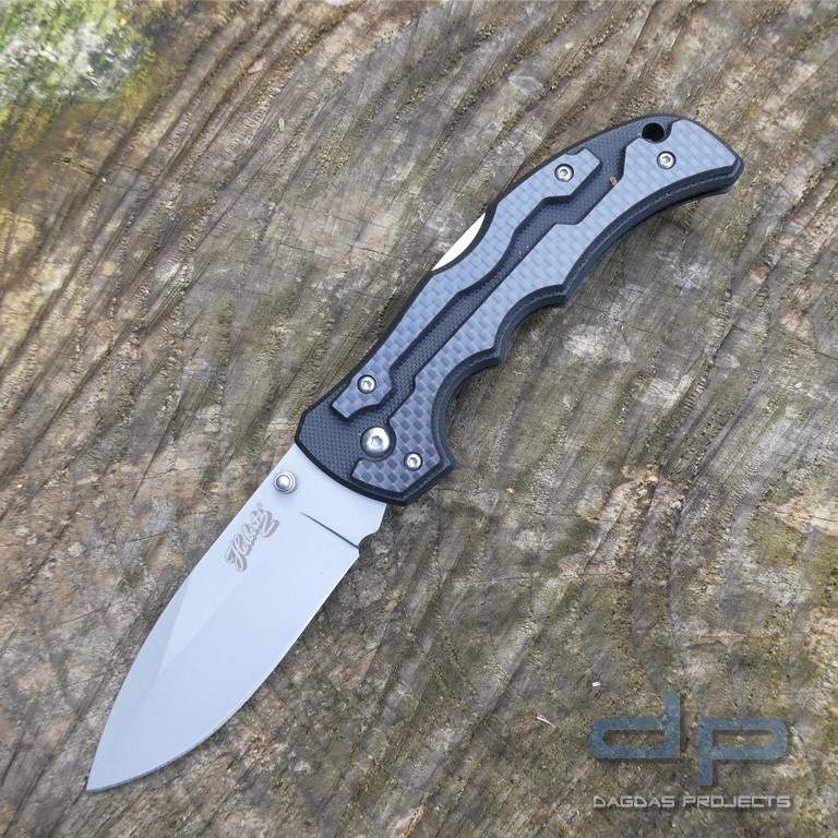 Modernes Einhandmesser G10 und Carbonfaser