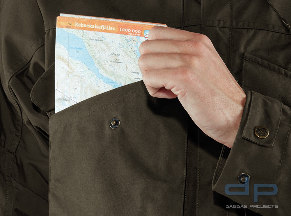 Fjällräven Vidda Pro Jacket in Dunkeloliv, Größe: 2XL