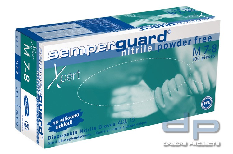 SEMPERGUARD-Nitril PUDERFREI in Blau