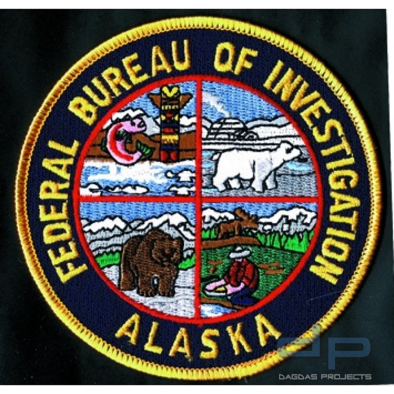 Stoffaufnäher - F.B.I. - Alaska