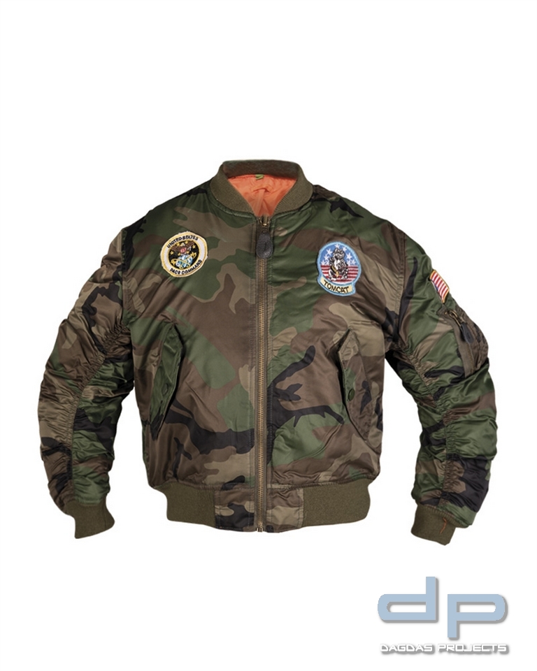 FLIEGERJACKE MA1® KIDS M.ABZEICHEN W/L