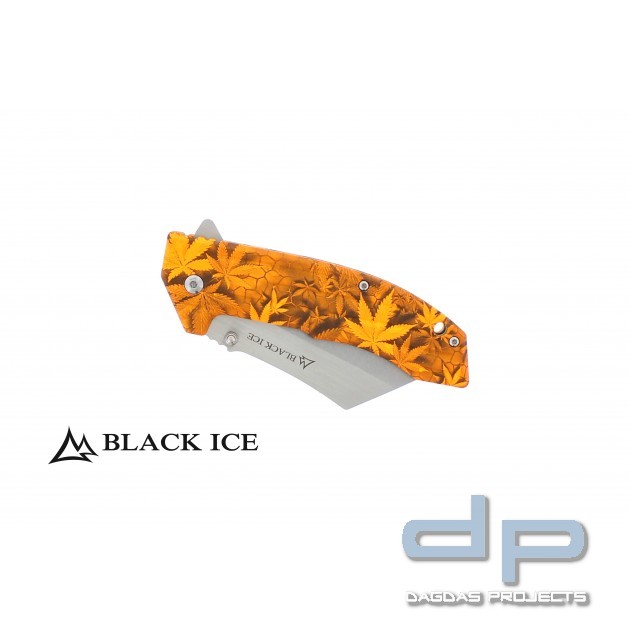 BLACK ICE Einhandmesser THC Orange