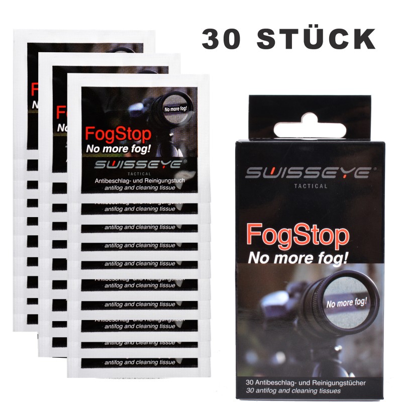 SWISS EYE® Takt. Brillenputztuch Antifog 1 Packung mit 30 Tüchern