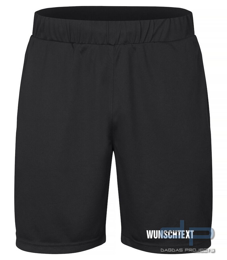 Basic Active Shorts in verschiedenen Farben mit Wunschaufdruck