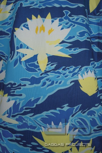 OTTE GEAR SHADE SHIRT UPF 50+ LONGSLEEVE MIT UV-SCHUTZ TIGER STRIPE BLUE HAWAI