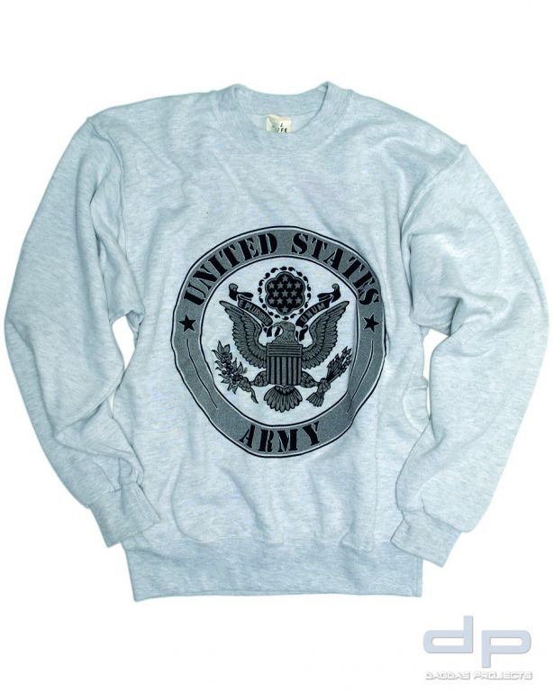 US SWEATSHIRT 'ARMY' GRAU