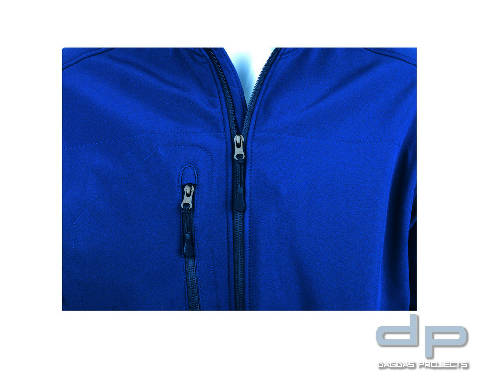 Ladies Softshell Jacket Behörde in verschiedenen Farben mit Wunschaufdruck in reflex silber