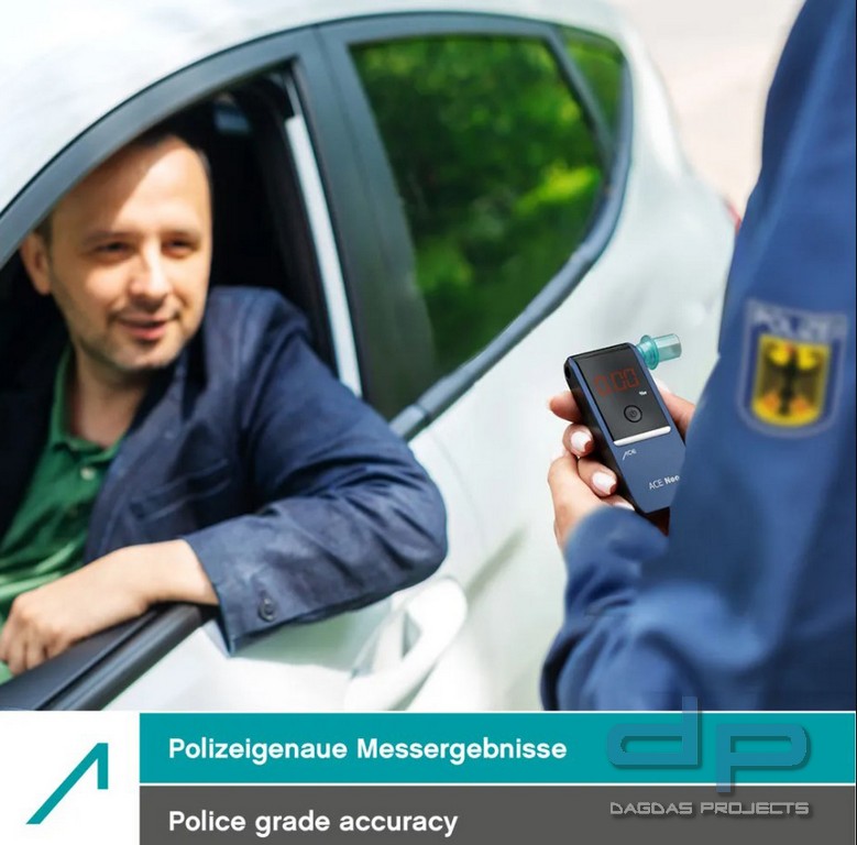 Alkoholtester ACE Neo (navy) mit elektrochemischem Sensor
