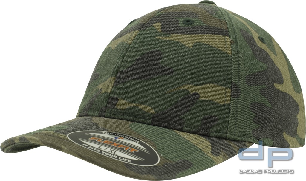 Flexfit Garment Washed Camo Cap