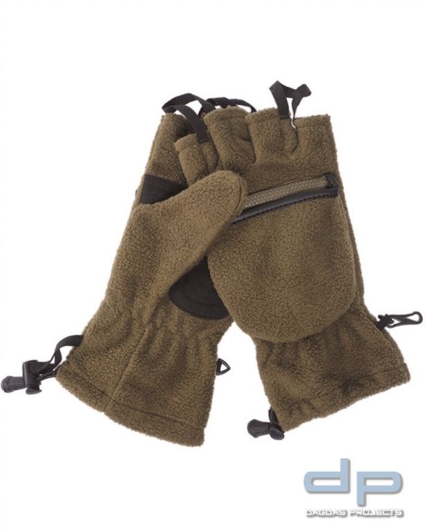 KLAPPHANDSCHUHE FLEECE OLIV VPE 12
