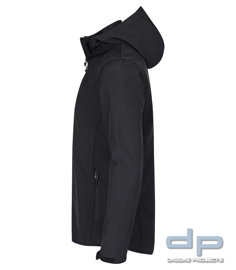 Behörden Herren Classic Softshell Hoody mit Aufdruck nach Wunsch auf Brust und Rücken