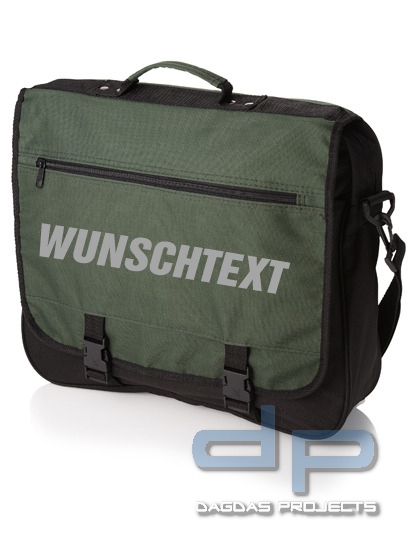 Messenger Bag dp 2020 mit Wunschtext in reflex silber in verschiedenen Farben