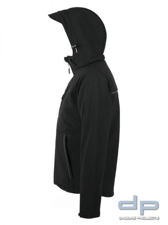 Softshelljacke Behörde 2018 Damen in verschiedenen Farben mit Wunschaufdruck in reflex silber