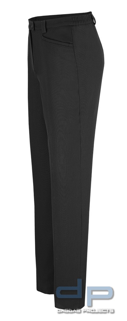 Uniformhose 55%/45% Polyester/Schurwolle Kammgarn-Serge Farbe schwarz