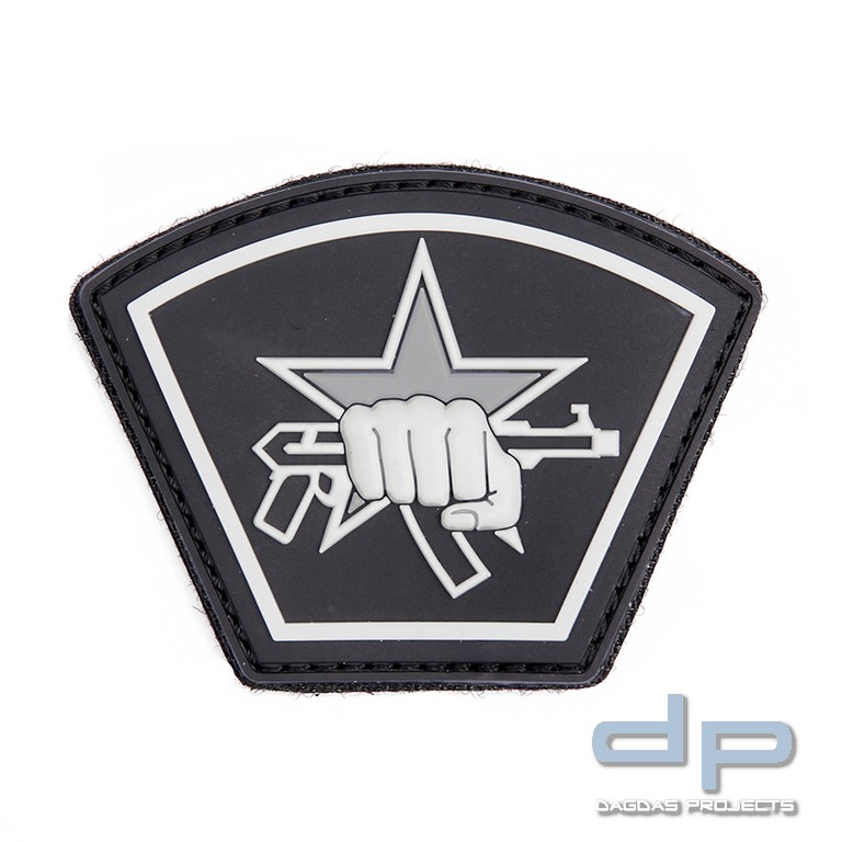 Emblem 3D Russicher Stern Faust schwarz