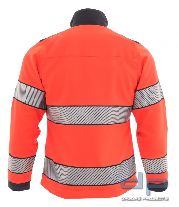 Softshelljacke Modell Champion, leuchtrot / marine