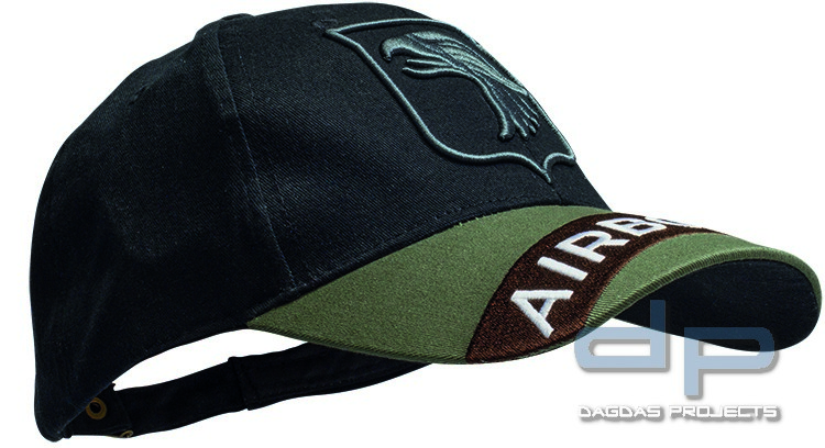 Baseball Cap Schwarz 3-D Airborne