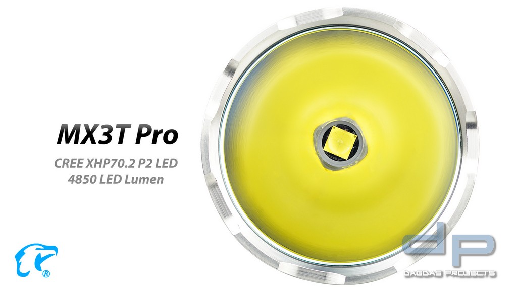 EAGTAC MX3T Pro, CREE XHP70.2 in verschiedenen Ausführungen