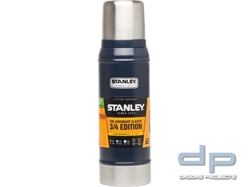 Stanley Classic, Vakuum-Flasche, 0.7 Liter, 18/8 Edelstahl navy blau, Edelstahl Trinkbecher