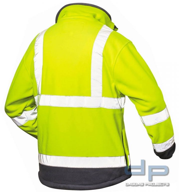 Warnschutz Fleece-Jacke Leuchtgelb