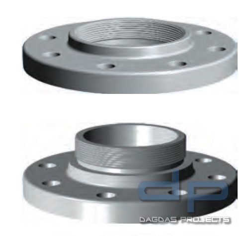 Aluminium-Flansch DN 25 1" AG