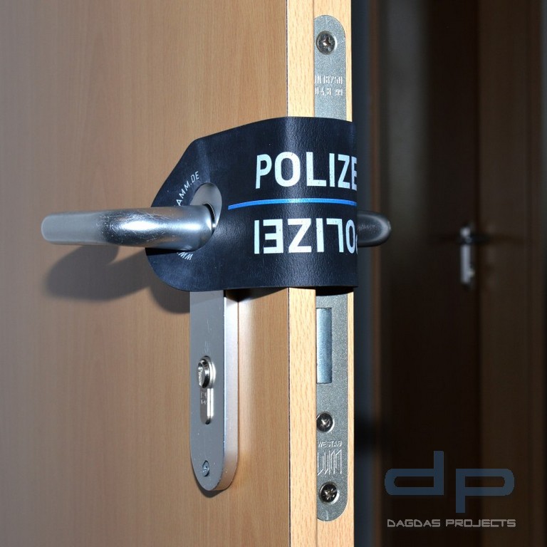 DoorJamm - flexibler Türblocker - POLIZEI- schwarz