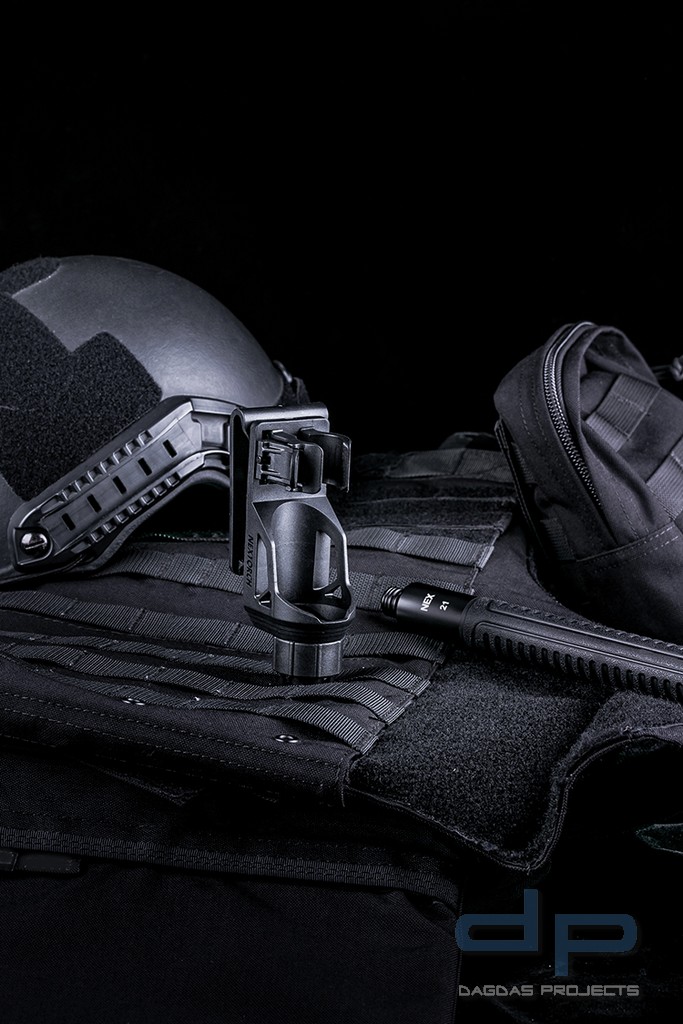 V70 Holster für Einsatzstock, 360 Grad drehbar,