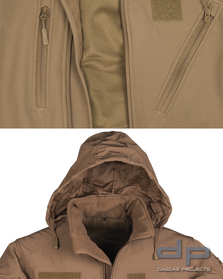 SOFTSHELL JACKE SCU 14 DARK COYOTE