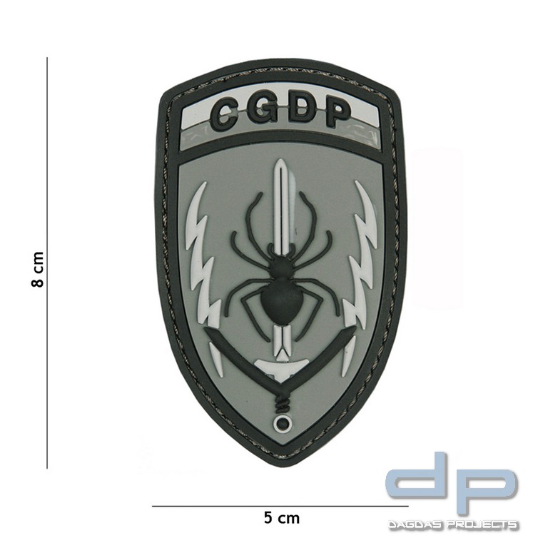 Emblem 3D PVC CQDP grau