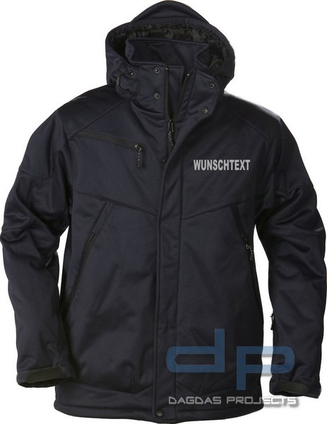 Behörden Softshell Jacke Winter gefüttert in Farbe: Navy Größe: XL und 3XL