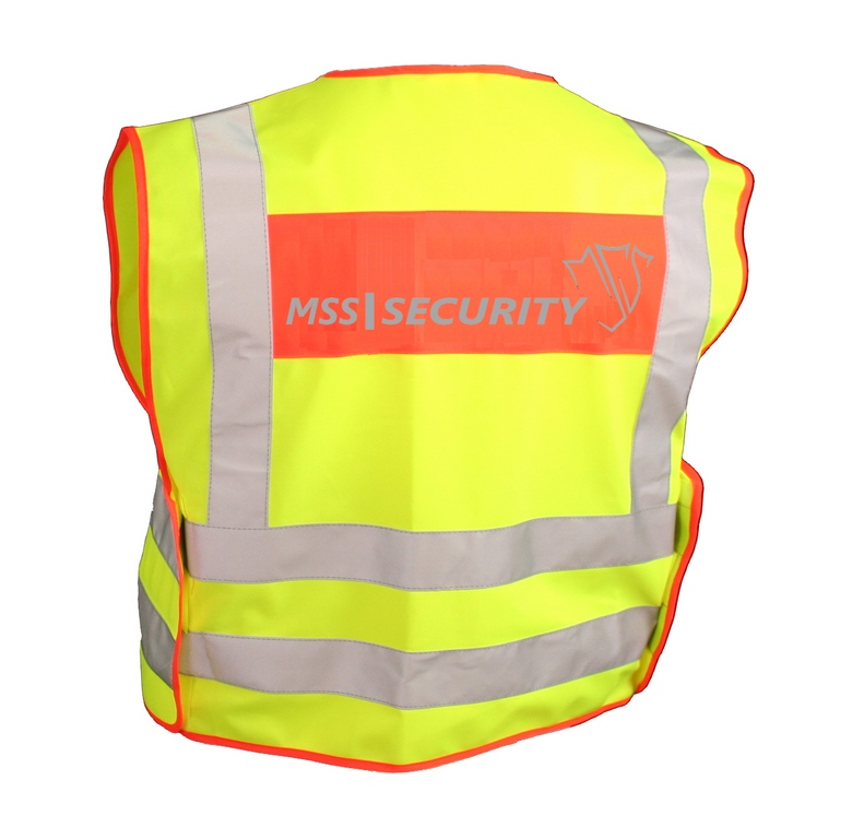 ETZEL Behörden Signal-/Warnweste mit Logodruck beidseitig MSS