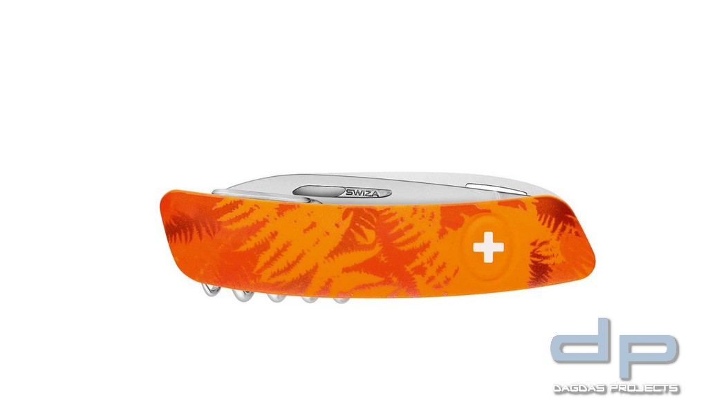 Taschenmesser TT05 TICK TOOL Camo Farn Orange