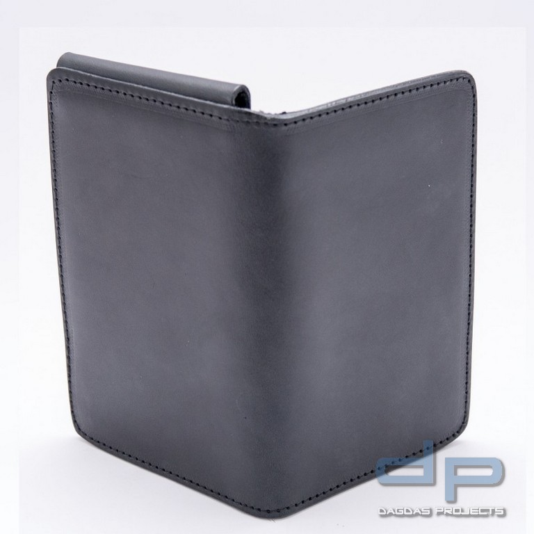 COP® RFID Dienstausweismäppchen POLIZEI, rund, Scheckkartenformat, Leder