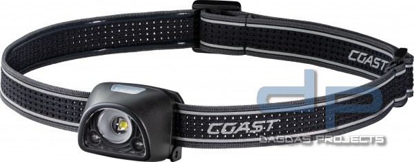 COAST FL1R Kopflampe (200 Lumen, wiederaufladbar)