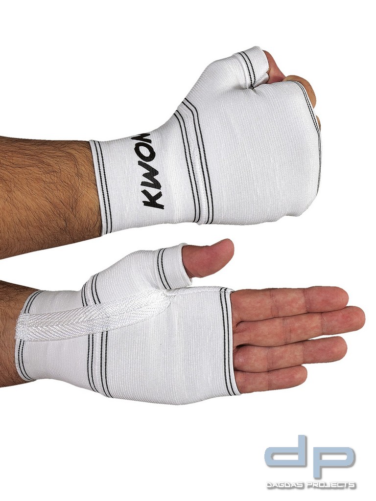 Innenhandschuhe Open Finger in Weiß
