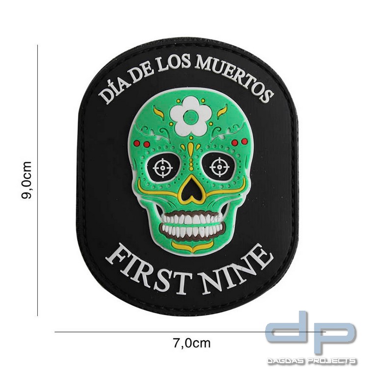 Emblem 3D PVC First nine oval grün