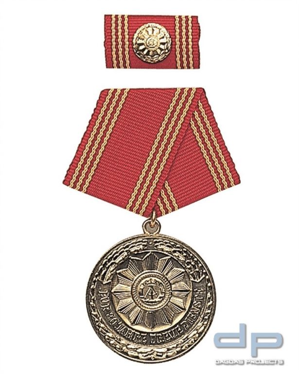 MDI MEDAILLE F.TREUE DIENSTE GOLD 30J. VPE 5