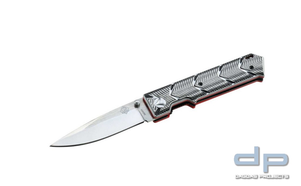 Einhandmesser mit einer Klinge aus nicht-rostfreiem Hochleistungs-Kohlenstoffstahl D2
